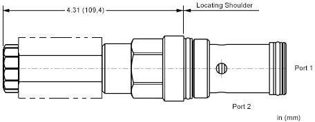 FDEP : 2 Voies, à action directe électro-proportionnel, compensé en pression contrôle de débit Valve avec Clapet de By-Pass