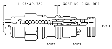 CCCA : Standard capacity counterbalance valve without pilot assist